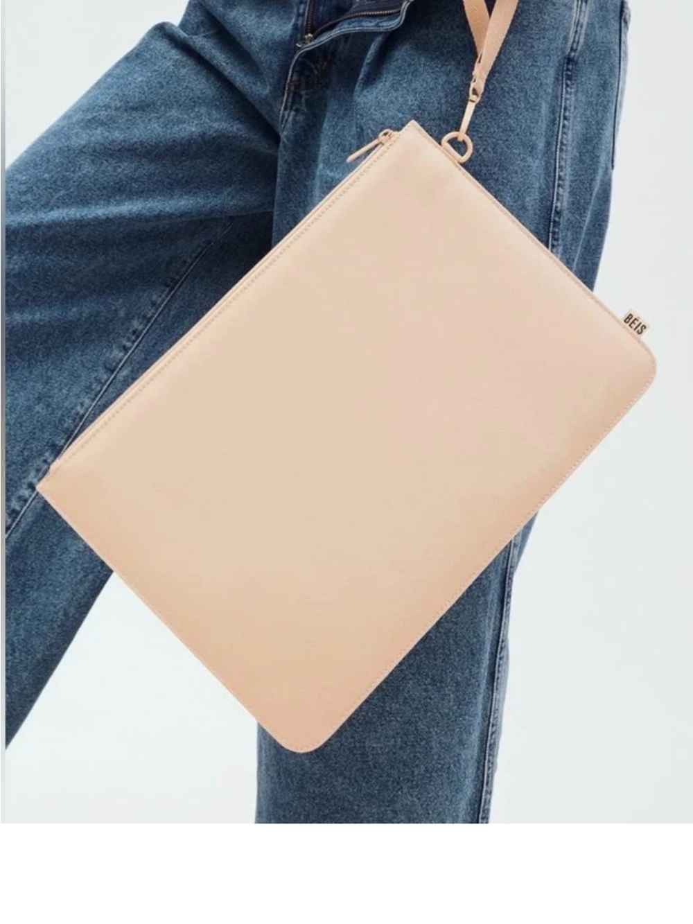 BEIS Nude Convertible Wristlet Pouch